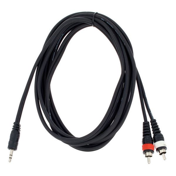 Y-Kabel 3m 3,5mm Miniklinke / 2x Cinch Swift Eventverleih